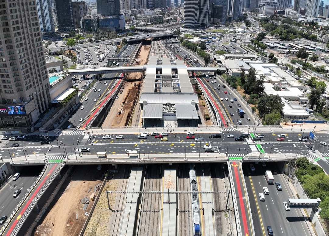 עבודות בגשר מודעי נתיבי איילון